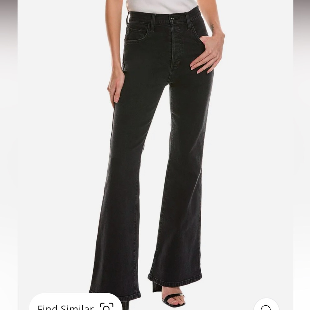 Favorite Daughter The Valentina Black Boulder Super High-Rise Flare Jean size 30